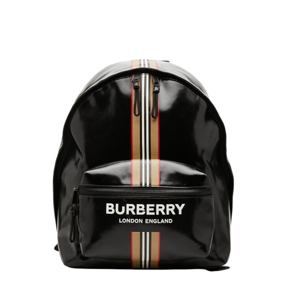 Burberry London England Logo Backpack, Black, Women's.